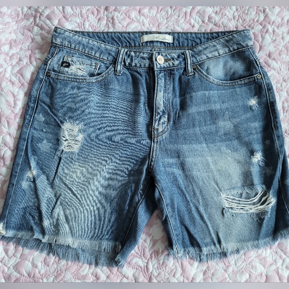 KanCan Star Blue Denim Shorts
